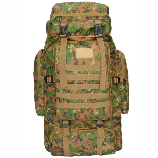 80L Waterproof Molle Camo Tactical Backpack  5