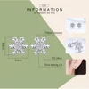 BAMOER – boucles d'oreilles flocons de neige pour femme, bijoux en argent Sterling 925, à la mode, pour mariage, fiançailles, BSE009 ► Photo 2/6