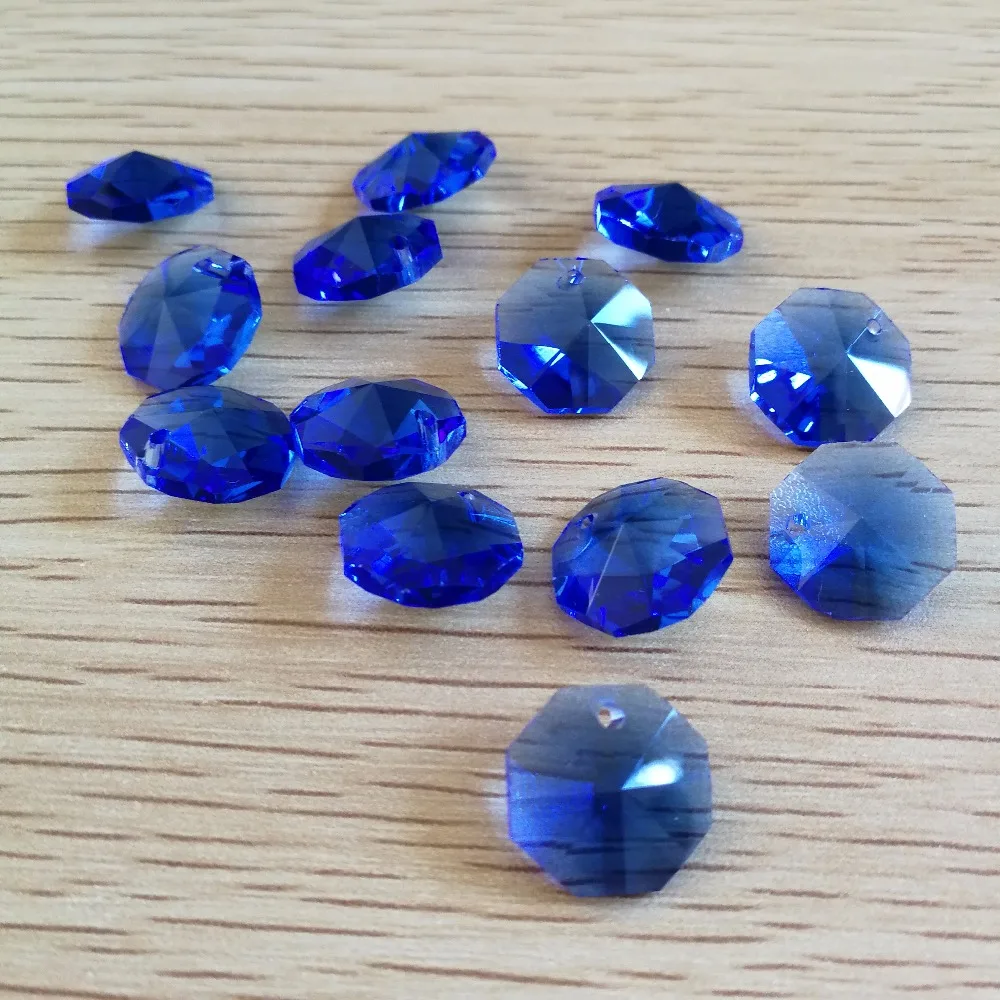 Light Blue 14mm 2000 pieces crystal glass beads loose parts glass