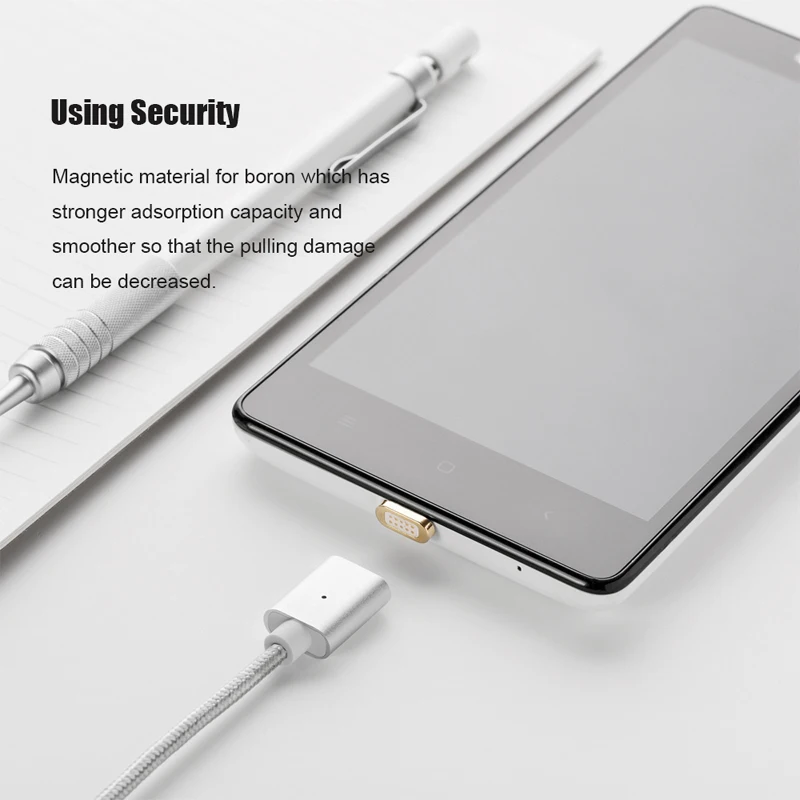 CANDYEIC USB Micro адаптеры Магнитный кабель для быстрой зарядки для Xiaomi 4 Xiaomi 3 Micro USB кабель для Xiaomi Mi4 Магнитный адаптер