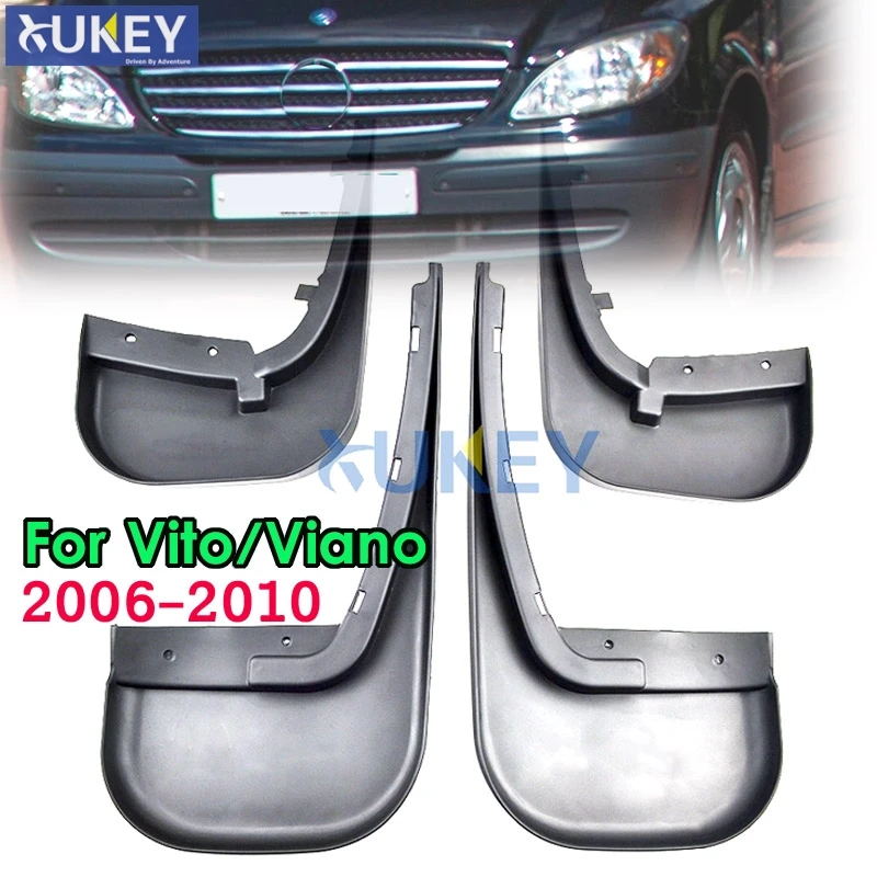 Комплект автомобильных брызговиков для Benz Vito Viano W639 2006 2010 брызговики щитки от
