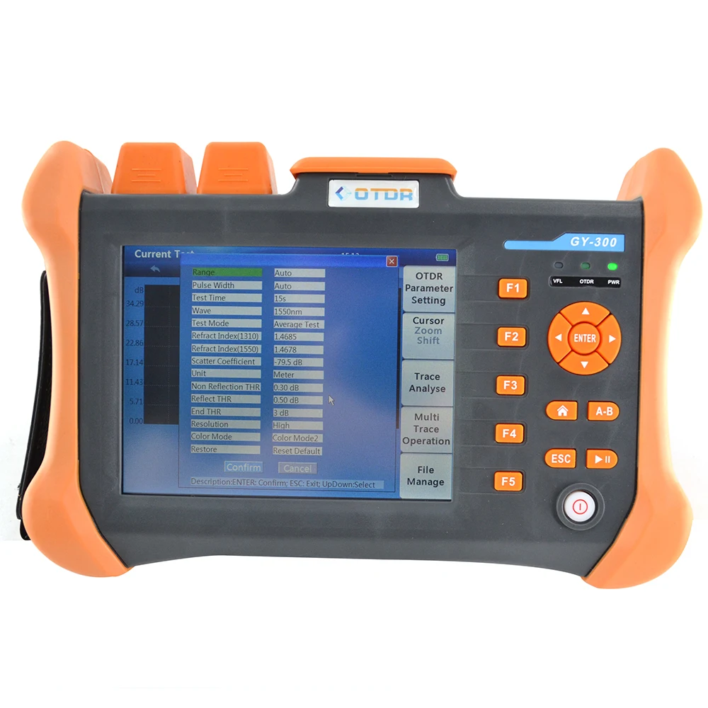 

GUYANG GY300A 5.6inch touchscreen Multilanguage Optical Time Domain Reflectometer 120km OTDR 1310/1550nm 30/28DB with VFL