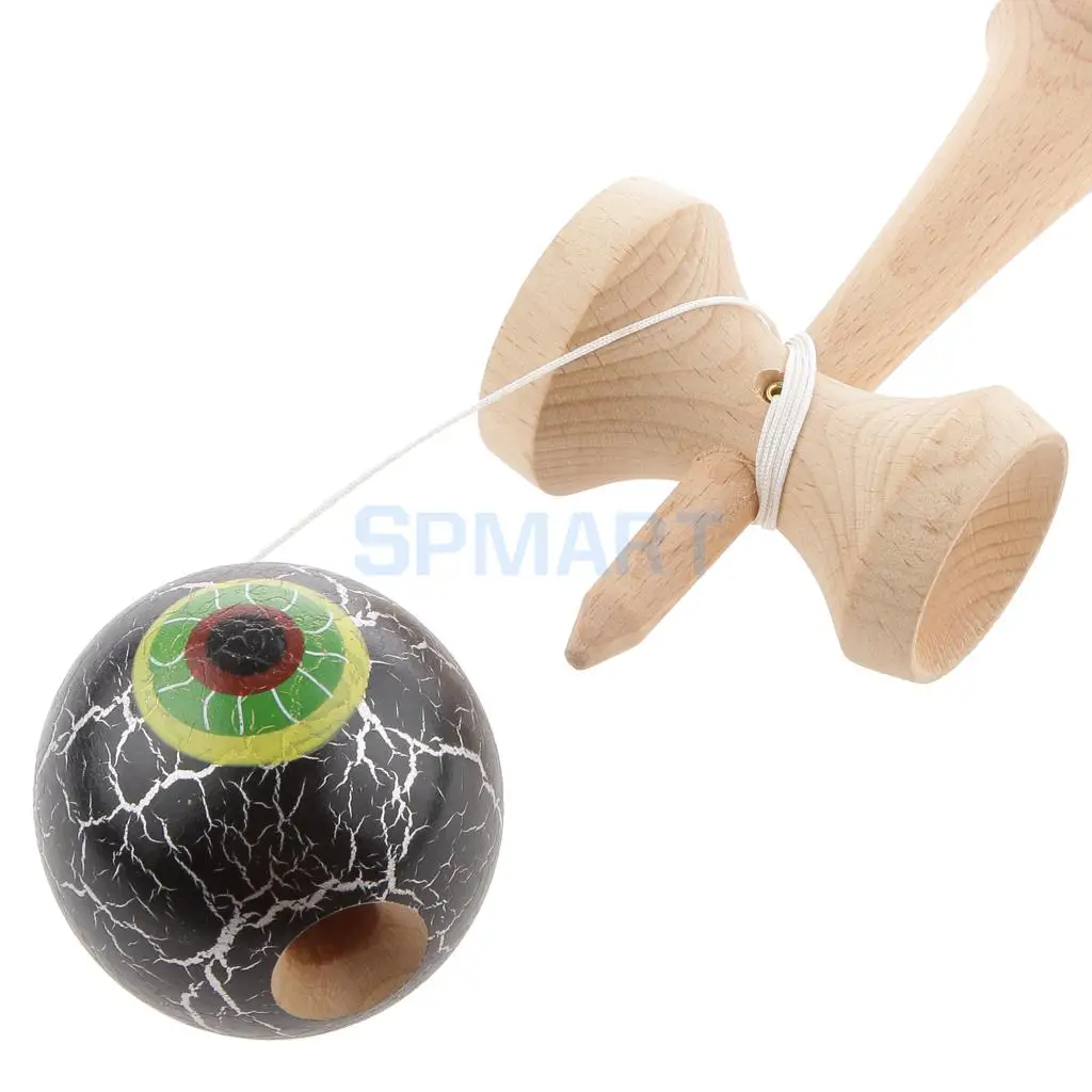 Eyeball Shaped краска для трескающих покрытий деревянные Kendama дети мастерство мяч игры дети веселые деревянные игрушки