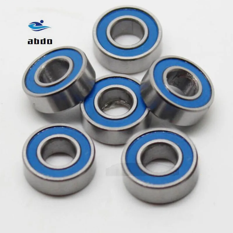 10PCS MR105-2RS Blue Rubber Sealed Ball Bearing Miniature Bearing 5 x 10 x 4mm