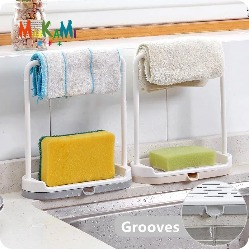 

MAIKAMI Kitchen Countertops Storage Racks Dust Sheets Dish Drain Shelfs Free Punch Towels Cloth Sheets Rag Racks Freeshipping