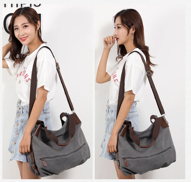 Capacidade Zipper Casual Tote Crossbody Sacos