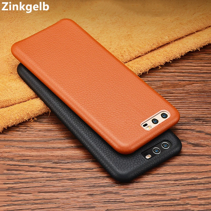 

For Huawei P10 Case Cover Luxury Slim Genuine Leather Protective Hard Armor Phone Case for Huawei P10 Back Cover Case Funda Capa