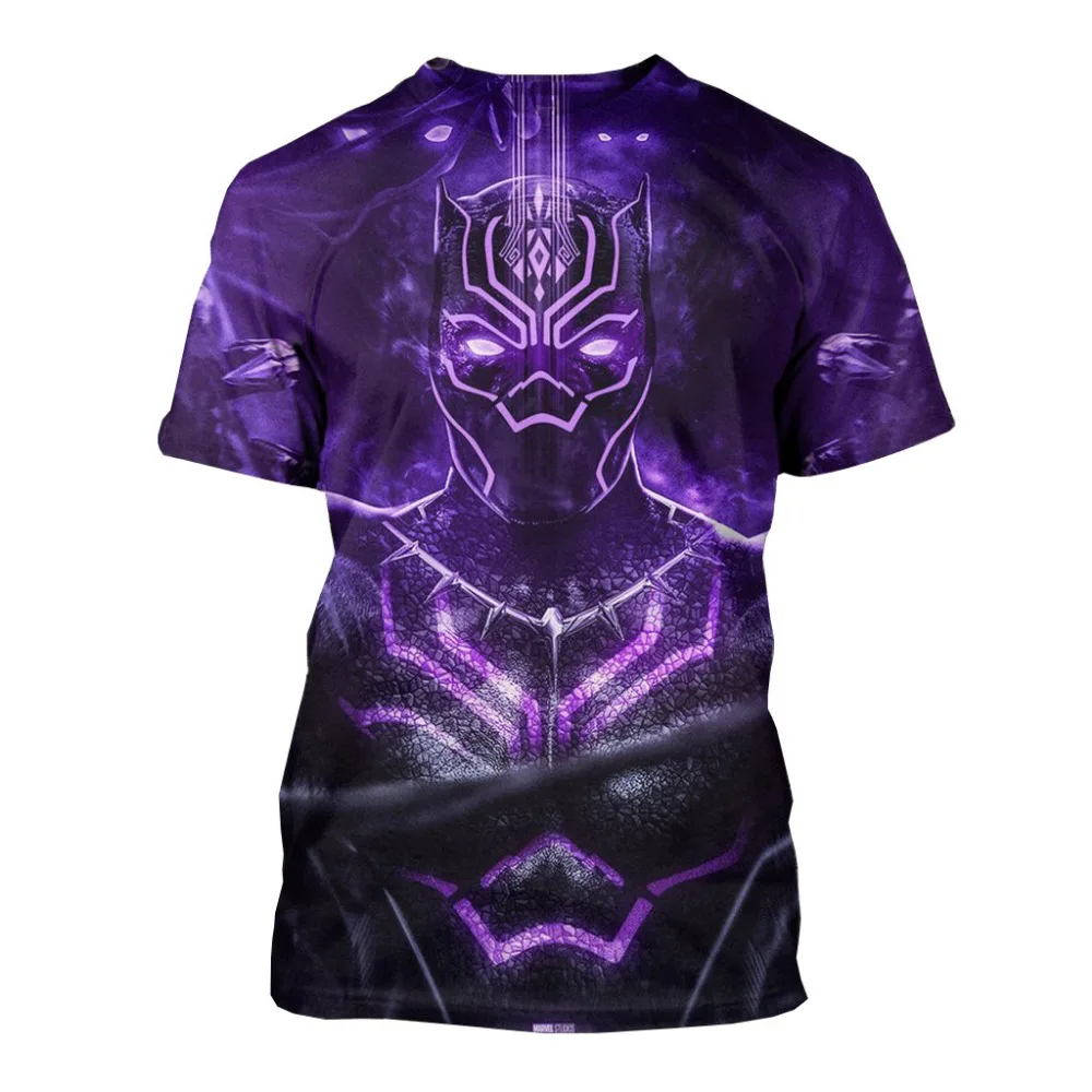 3D Print Black Panther Avengers Endgame Shirts Men T shirt Clothes t shirt Summer Top Cosplay Costume New