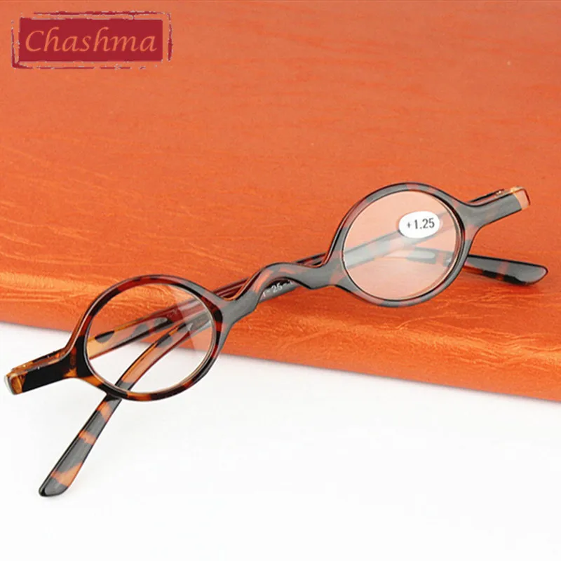 Чашма Маленькие Круглые очки для Чтения Ретро Очки Женщины и Мужчины Черные Очки Для Чтения
