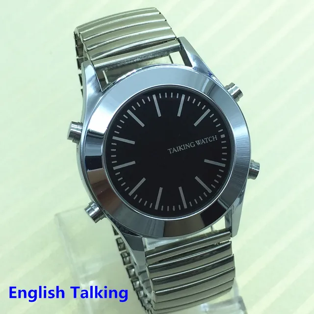 English Talking Watch for Blind People or Visually Impaired with Alarm Quartz Wa English Talking Watch for Blind People or Visually Impaired with Alarm Quartz Wa