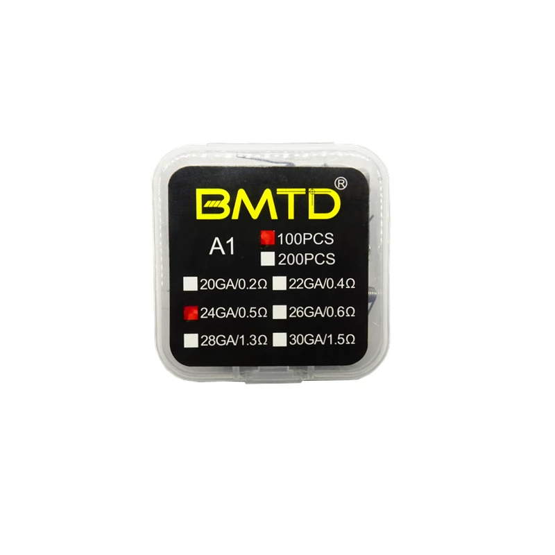 BMTD 100 шт. A1 готовые катушки RDA атомайзер фитиль провод электронная сигарета