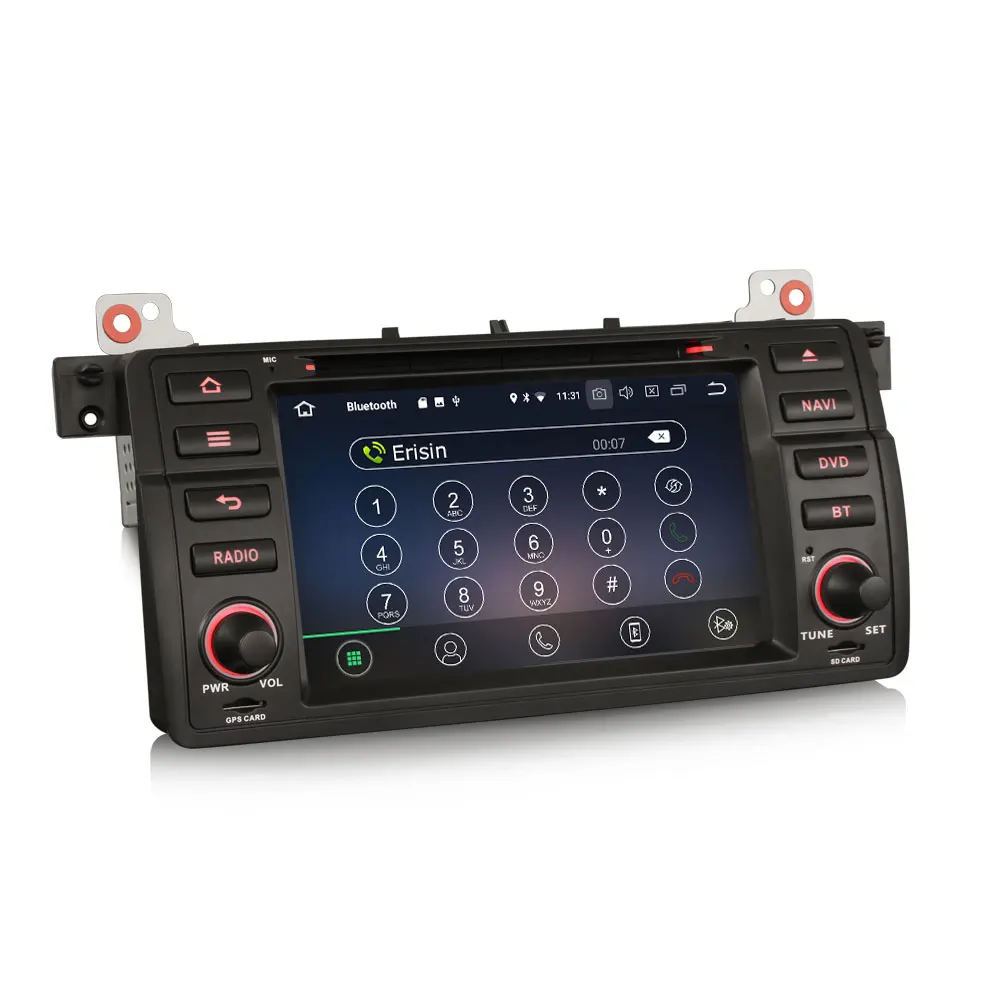 Discount 7" Android 9.0 Pie OS Car DVD Multimedia Navigation GPS Radio for BMW 3 Series E46 (318/320/325) 1998-2006 & BMW M3 1998-2006 1