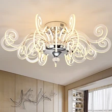 Modern personality Led Luster living room chandeliers simple art restaurant room lamp Acrylic chandelier Lighting Fixture american village nordic crystal chandelier modern simple restaurant bedroom led lighting fixture led lamp chandelier lighting
