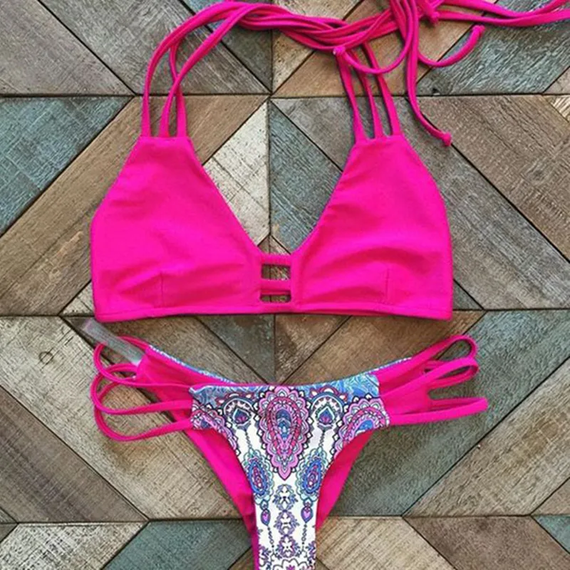 

Hot Swimwear Bandage Bikini 2016 Sexy Beach Swimwear Women Swimsuit Bathing Suit Brazilian Bikini Set maillot de bain Biquini