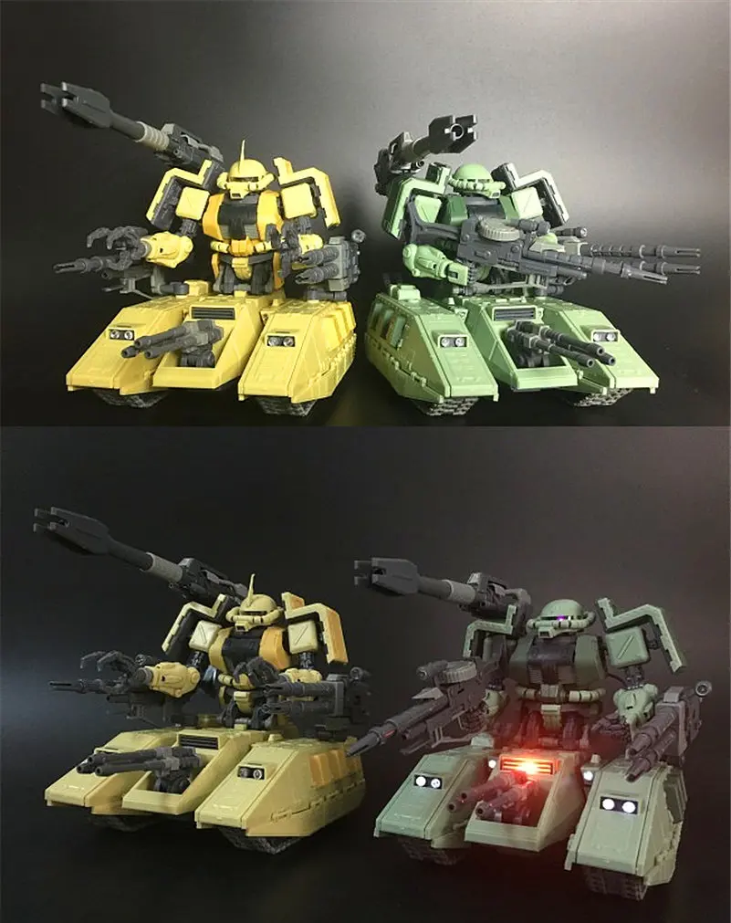 MK Motor King MG 1/100 MS 06V ZAKU TANK Gundam with LED green or yellowin Action & Toy Figures
