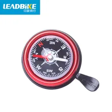 Leadbike New Arrival 5 Colors Aluminum alloy+ Plastic Bicycle Compass Bell Bike Handlebar Ring Horn Mountain Road Bicycle Alarm