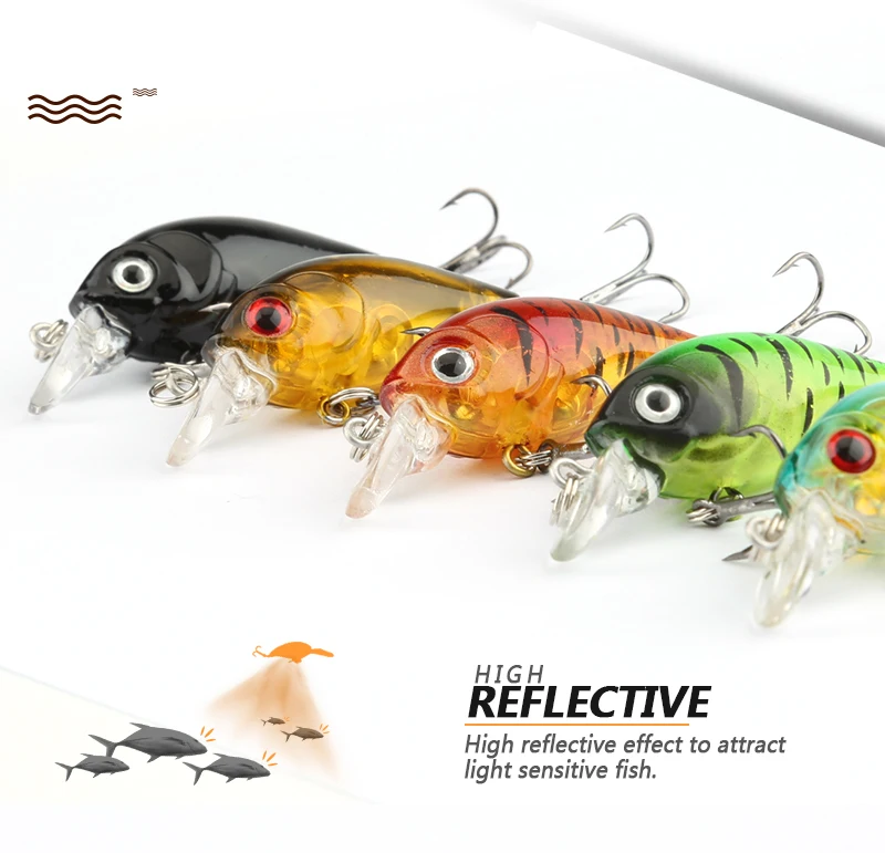  Fishing Lure Artificial Hard Crank Bait topwater Wobbler Japan Mini Fishing Crankbait lure (5)
