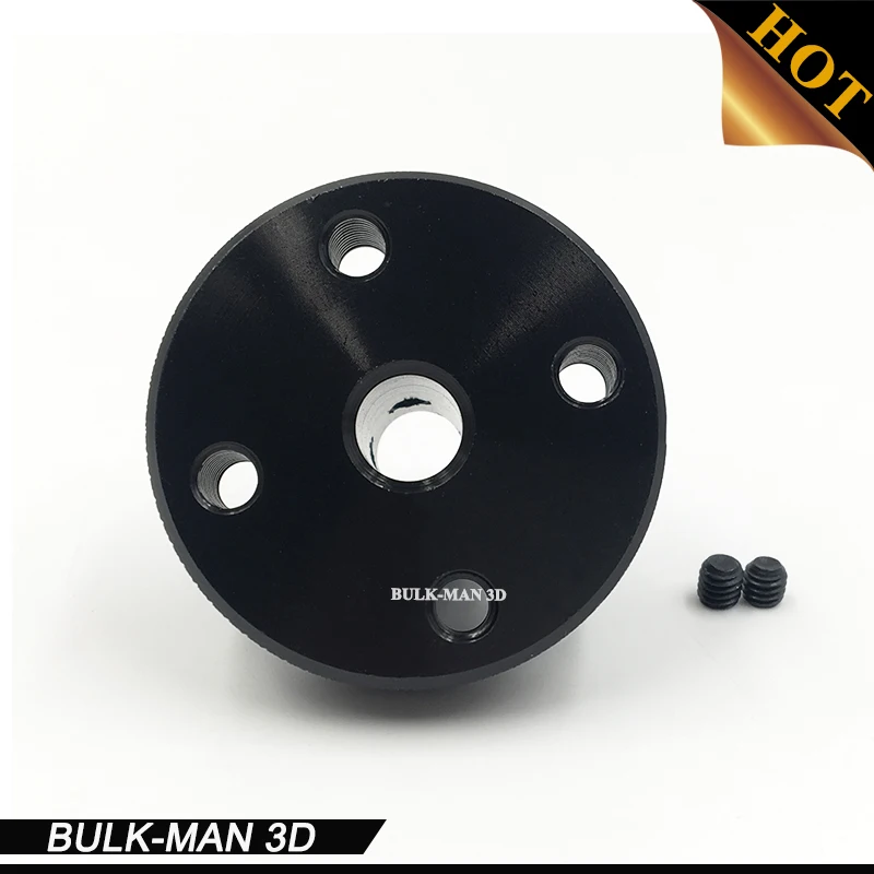 50pcs/Lot wholesale Precise CNC technology 8mm bore Knurled Grip Jog Knob,hand wheel for T8 lead screw,OpenMiniMill machine