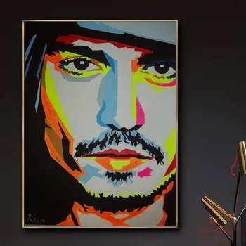 

Johnny Depp Pop Posters and Prints Canvas Art Painting Wall Pictures For Room Home Decoration Wall Decor No Frame