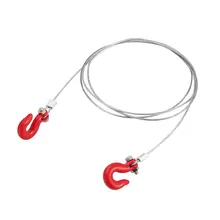 Металлический прицеп, трос, Netural, буксировочный трос с крючками, грузовик, Радиоуправляемый автомобиль, запчасти, аксессуары для радиоуправляемого гусеничного D90, осевой SCX10