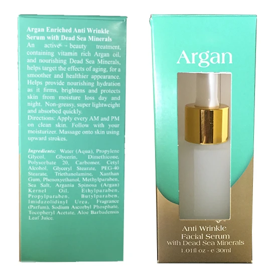 argan anti wrinkle facial serum