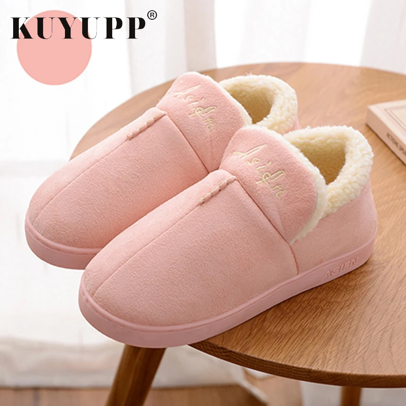 

Plus Size 10.5 11 Slip-on Winter Women Boot Warm with Fur Soft Snow Boots Ladies Casual Cotton Winter Shoes New Footwear KBT1091