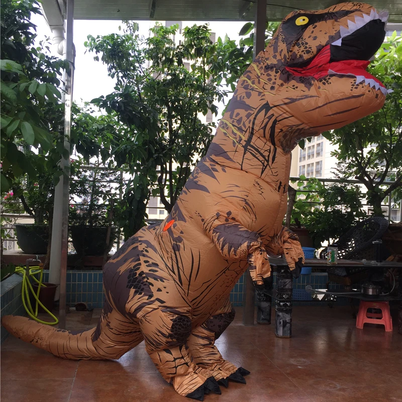 T REX Костюм надувной динозавр костюм для аниме Expo traje de dinosoaurio Blowup disfraces adultos