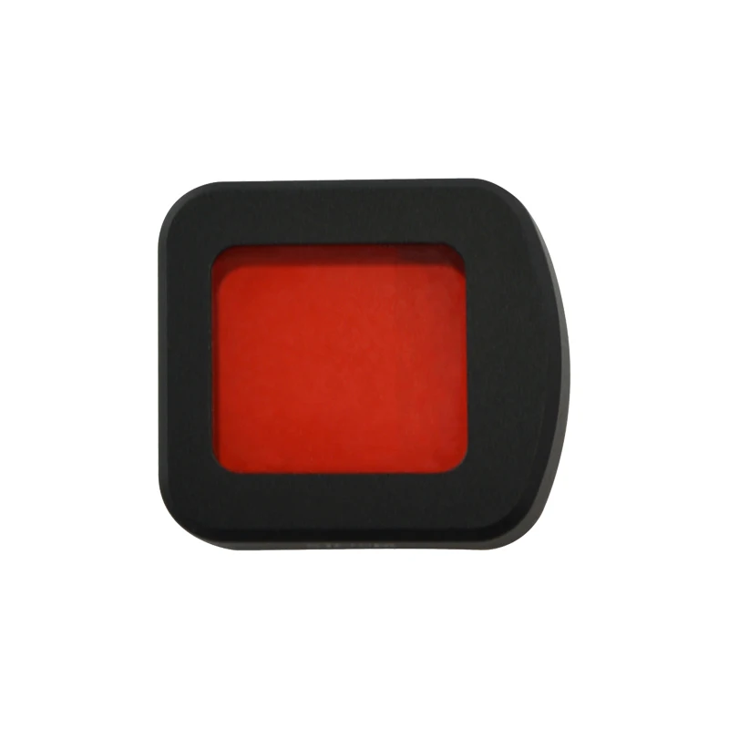 dwaterproof água habitação caso lente filtro vermelho