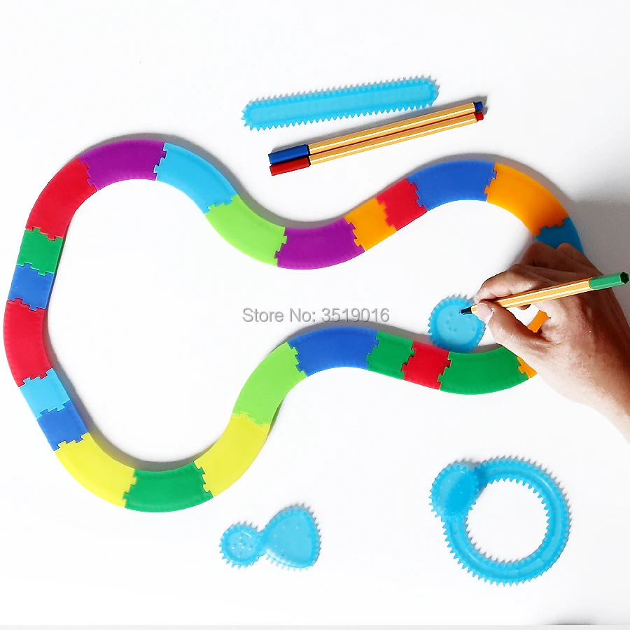 Набор для рисования в виде спирографа 30 шт. аксессуаров и 3 шт.|spirograph drawing|spirograph
