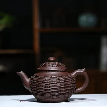 

are recommended by the manual undressed ore mud purple bamboo weaving smile sakura pot of kung fu tea tea set gift