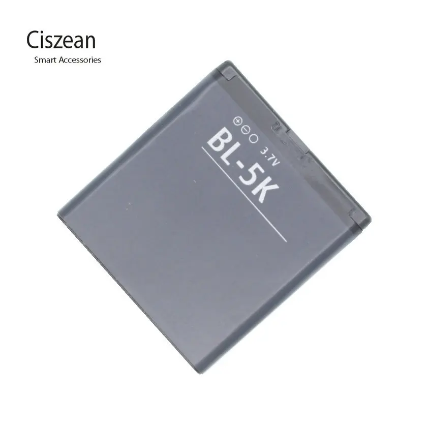 

Ciszean 1x 3.7V 1200mAh BL-5K Phone Replacement Battery for Nokia N85 N86 N87 8MP 701 X7 X7 00 C7 C7-00S Oro X7-00 2610S T7 BL5K