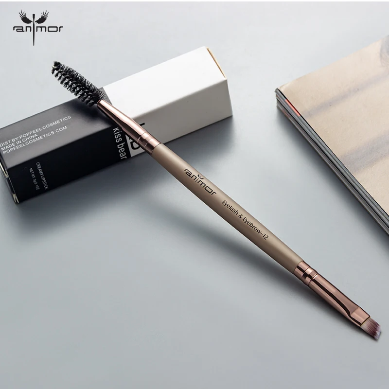 

Anmor 1PCS Eyelash & Eyebrow Brush 2 in 1 Makeup Tool Eyebrow Comb Double Head Makeup Brushes Recommended Must-have Eye Brush