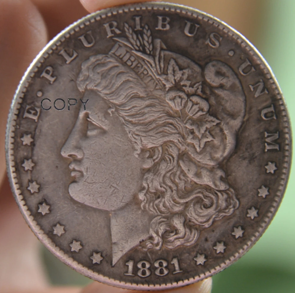 United States Of America 1881 morgan Brass Silver Plated In God We Trust One Dollar Copy Coin|coin coins|coin copycoins silver - AliExpress