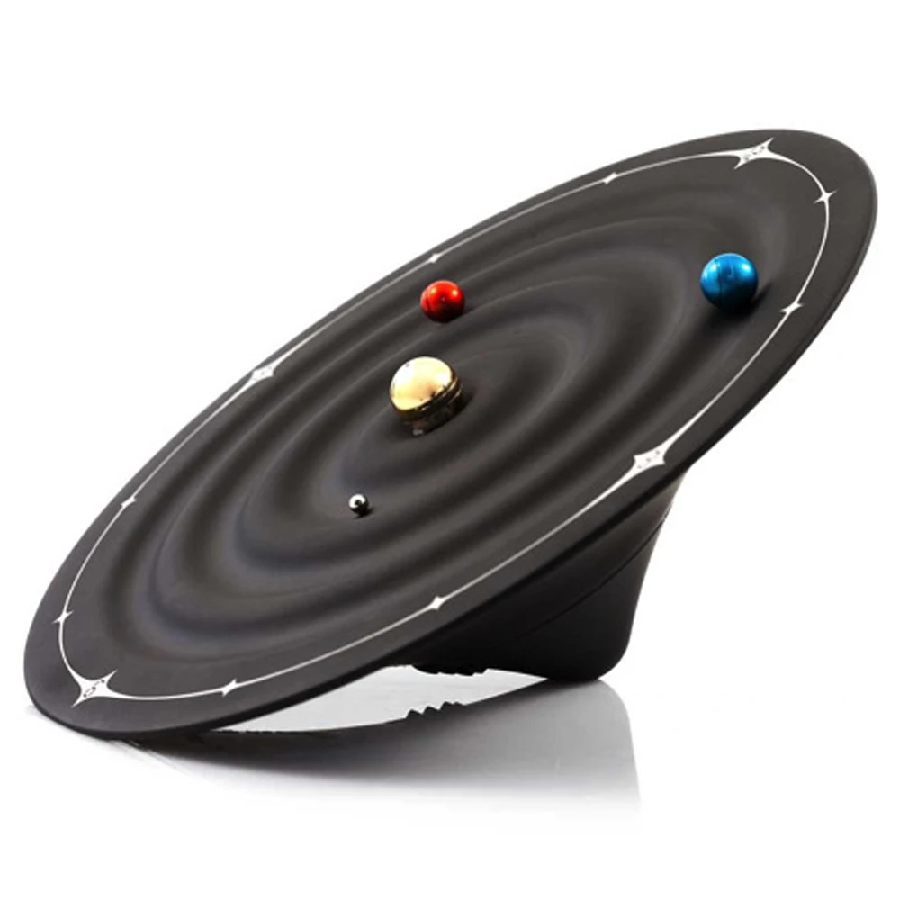 

Creative Table Clock Modern Design Orbit Galaxy Magnetic Clocks Planet Ball Desk Watch Wall Mounted or Desktop Home Decor 8 inch