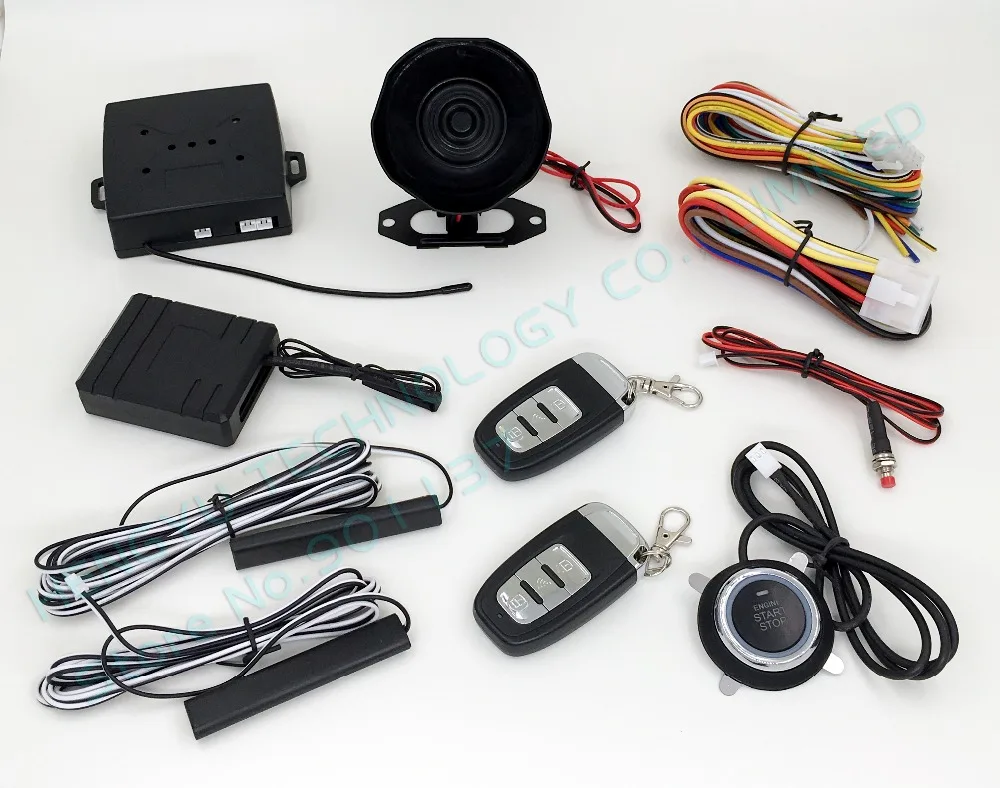 RFID car alarm,smart key security system,PKE antenna,push button start