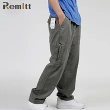 Männer Frühling Insgesamt Arbeiter Mangos Plus Größe Cargohose XXXL 4XL 5XL 6XL Baggy Armee Grün Lose Eastic Breites Bein hosen