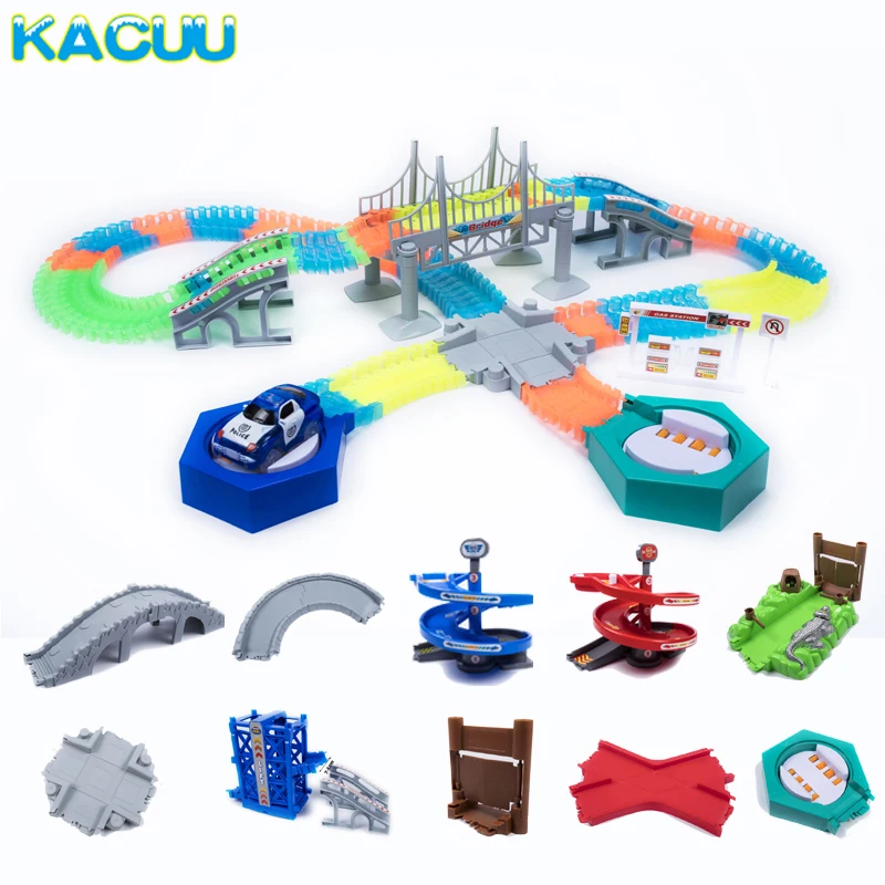 girl race track toy