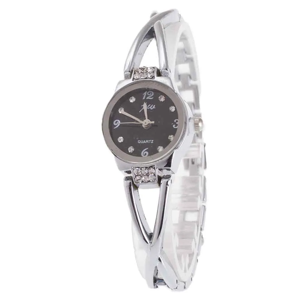 

Elegant Women's Ladies Minimalism Rhinestone Stainless Steel WristWatch horloges vrouwen relgio feminino zegarek damski час C50