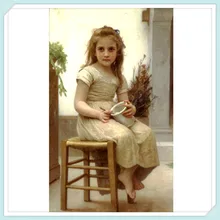 Европа известная картина маслом Девушка Пользовательские Алмазная вышивка фотографии кристаллы 5d diy Алмаз Картина мозаика Стразы MK005