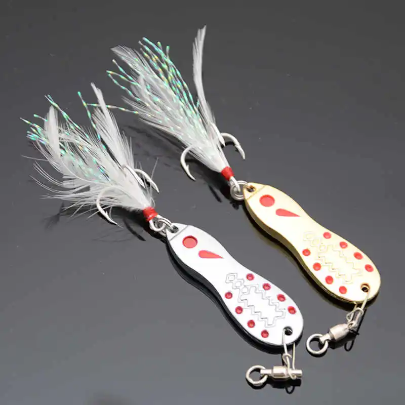 

2014 New Spoon fishing lures set kit pesca 2pcs colors 48mm13g Japan Hook Sirajiong Mighty bite iscas artificiais free shipping