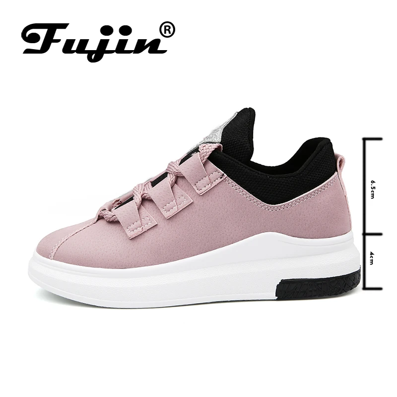 Fujin Brand 2019 ladies shoes platform shoes sneakers women autumn shoes  for women flats lace up breathable sport casual