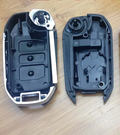 3 Buttons VA2 Modified Flip Remote Key Shell For Peugeot 307 407 408 (without Groove) 0536 (77)11