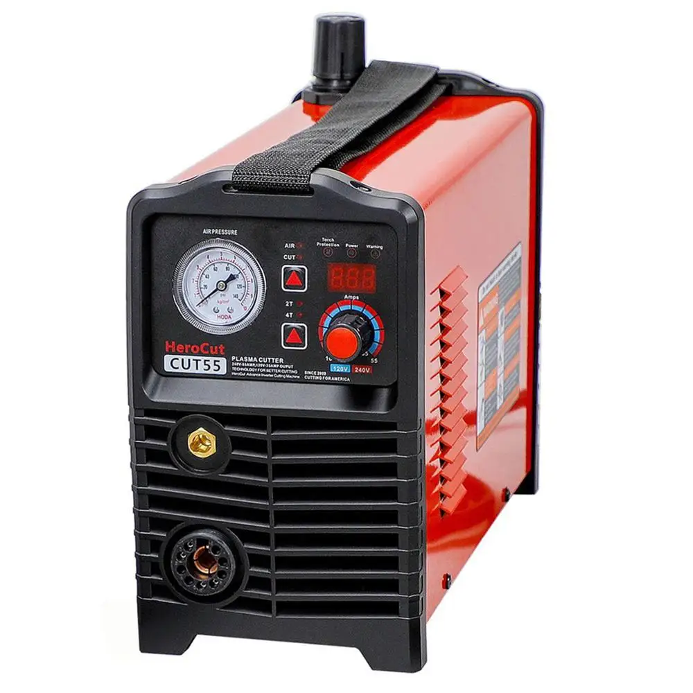 

CNC IGBT Non-HF Pilot Arc Cut55 Digital Control Plasma Cutter Dual Voltage 120V/240V, Cutting machine Work with CNC table