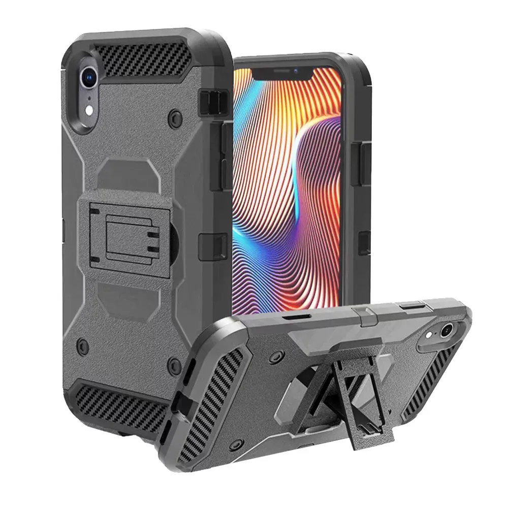927 For iPhone XR Four Corners Protection Armor Soft TPU + PC Cover