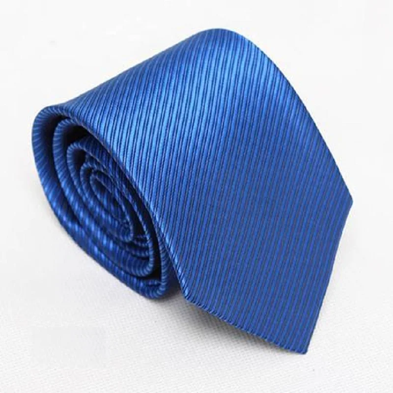 HOOYI Classic Blue ties for men wedding necktie business Tiesolid