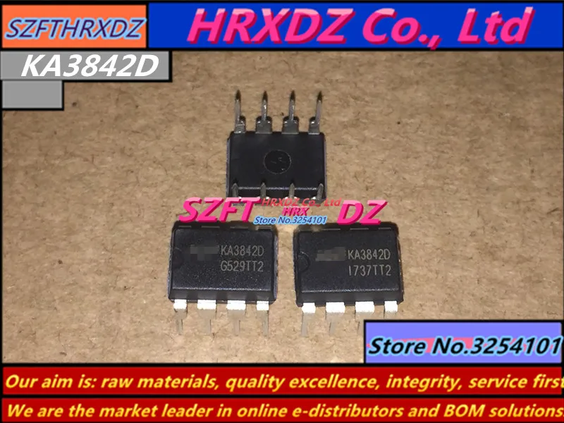 Szfthrxdz 100% Новый оригинальный 10 шт 50 в наборе KA3842D DIP8 | Строительство и ремонт