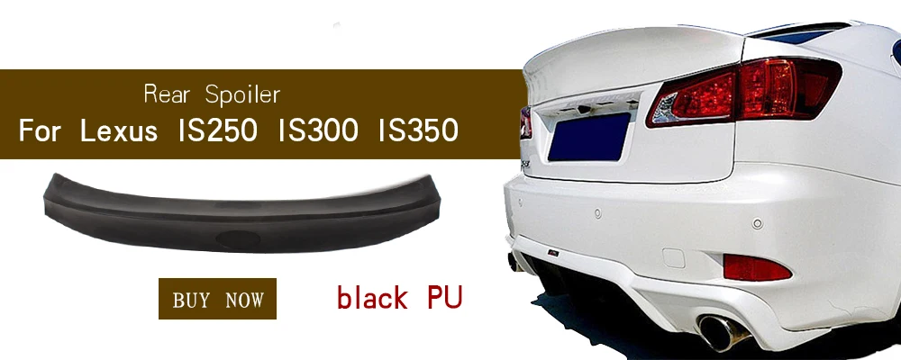 Задний бампер из углеродного волокна, выпускной диффузор, спойлер для Lexus IS ISF Sedan 4 двери IS200T IS250 IS300 IS350 13-16