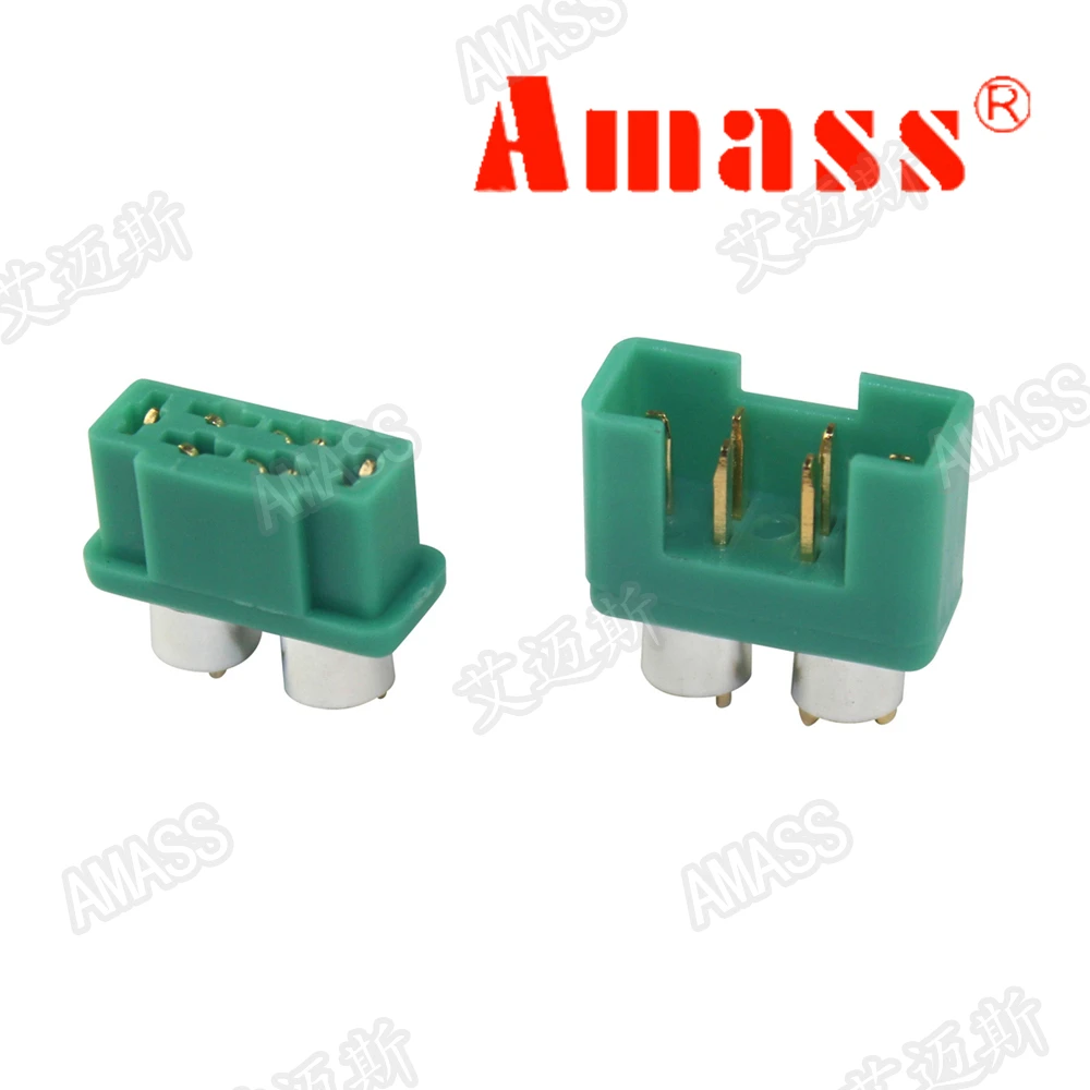 

5 Pcs Amass MPX Male/Female 6-pin plug Connector W/ Protection Ring AM-1016B FreeTrack Shipping