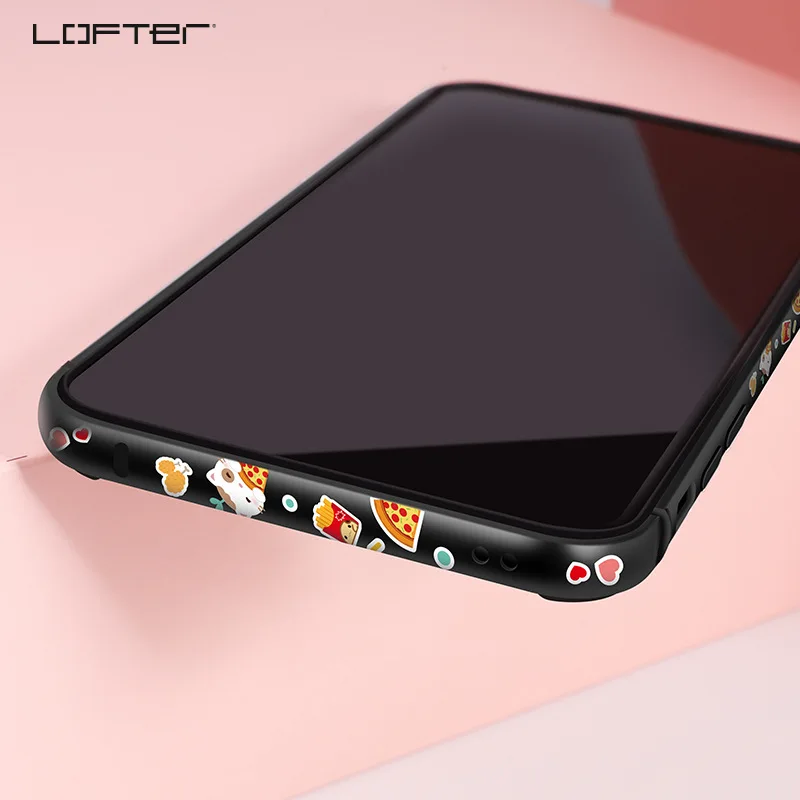 Мультяшный металлический бампер для телефона для iPhone X XS, алюминиевая рамка, противоударные чехлы для телефонов для iPhone XS MAX, защитный чехол, чехол - Цвет: 1BK