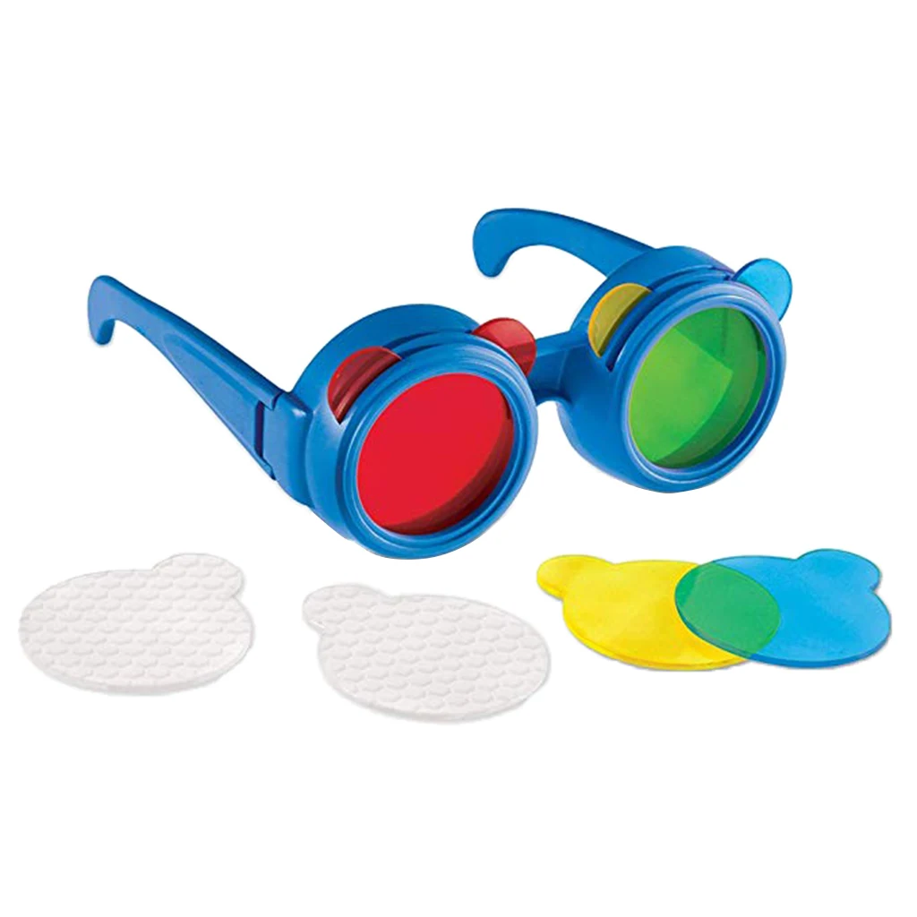 Student Kid Trichromatic Glasses Toy - Exploring Three Primary Colors Optical Physics Science Experiment Education Teaching Aids